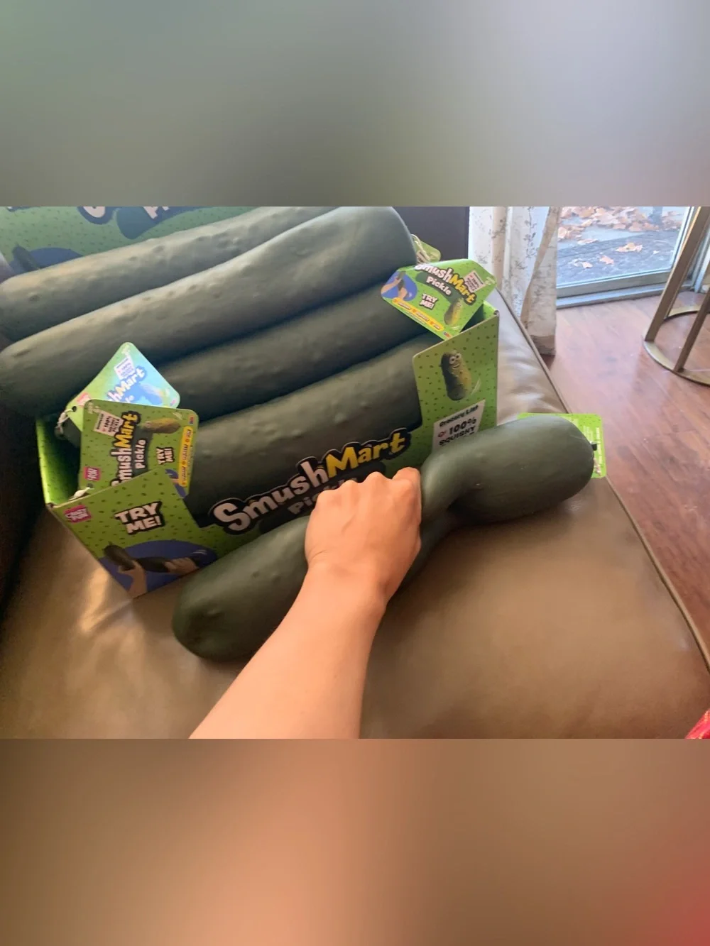 Giant Squishy 15-Inch Pickle 🥒 by RMS SmushMart